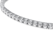 Solid Sterling Silver CZ Tennis Bracelet