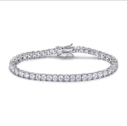 Solid Sterling Silver CZ Tennis Bracelet