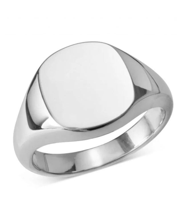 Plain 925 Sterling Silver Signet Ring