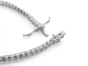 Solid Sterling Silver CZ Tennis Bracelet
