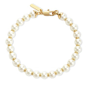 Women's White Pearl & Sterling Silver Bracelet