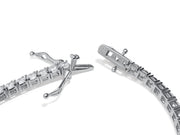 Solid Sterling Silver CZ Tennis Bracelet