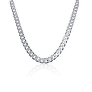 925 Sterling Silver 6mm Curb Chain - 20"