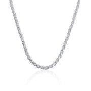 925 Sterling Silver 4.5mm Rope Chain - 20"