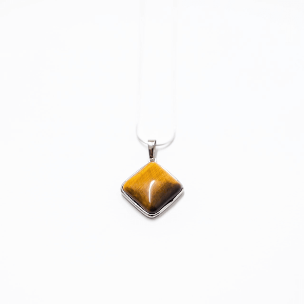 Tiger's Eye Prism Pendant - G.D.Morgan Jewellery Collection