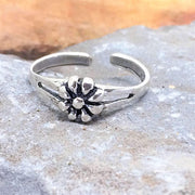 Sterling Silver Flower Toe Ring - G.D.Morgan Jewellery Collection