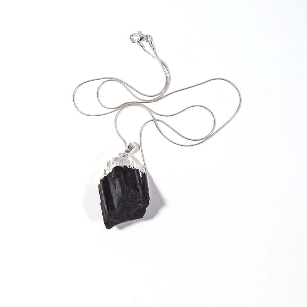 Natural Black Tourmaline Pendant - G.D.Morgan Jewellery Collection