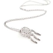 Women's Sterling Silver Dream Catcher Charm Necklace - G.D.Morgan Jewellery Collection