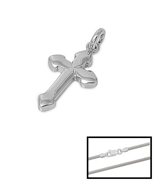 Sterling Silver Cross Pendant | Necklace