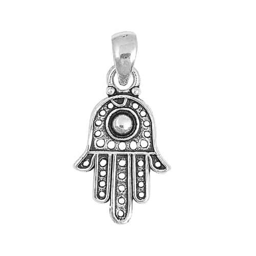 Sterling Silver Hamsa Hand Ball Charm - G.D.Morgan Jewellery Collection