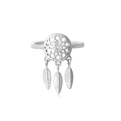 Women's Sterling Silver Dream Catcher Charm Ring - G.D.Morgan Jewellery Collection