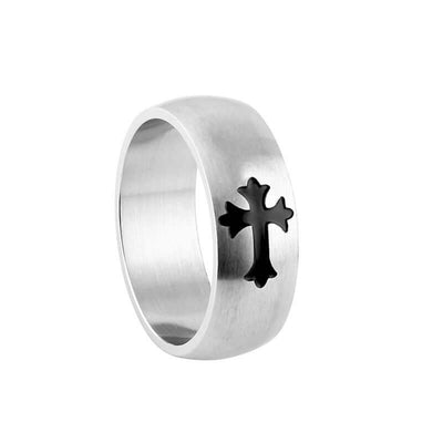 Stainless Steel Cross Ring - G.D.Morgan Jewellery Collection