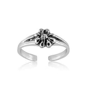 Sterling Silver Flower Toe Ring - G.D.Morgan Jewellery Collection